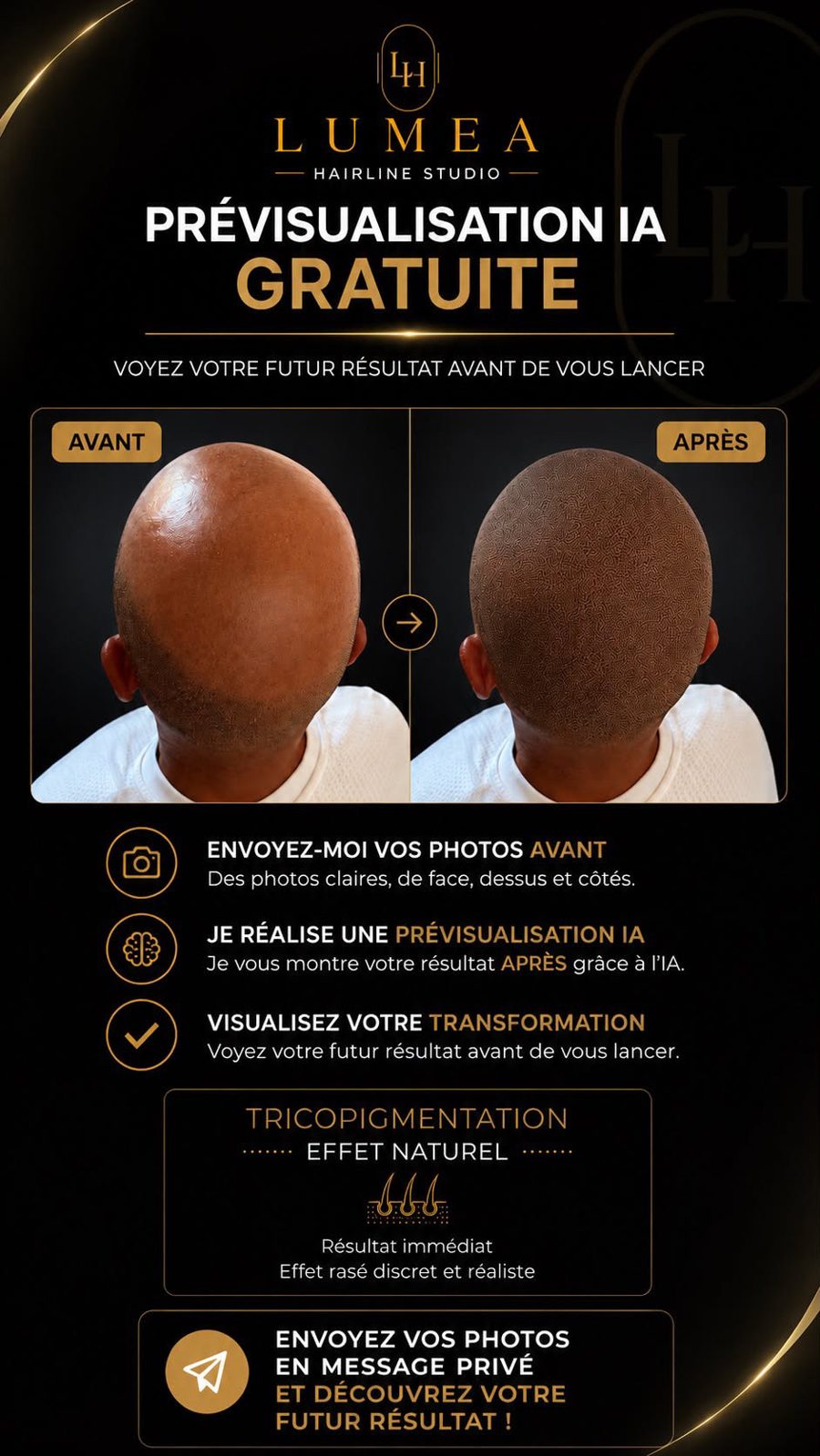 Prévisualisation IA gratuite — voyez votre futur résultat avant de vous lancer